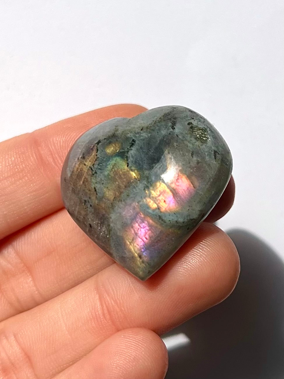 Cœur en Labradorite 10