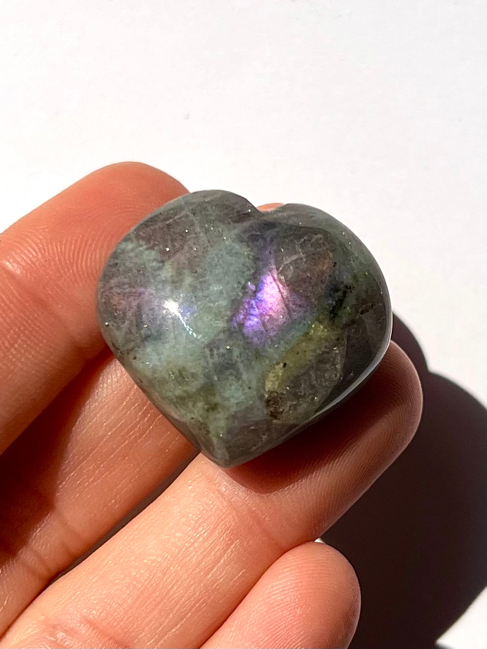 Cœur en Labradorite 7