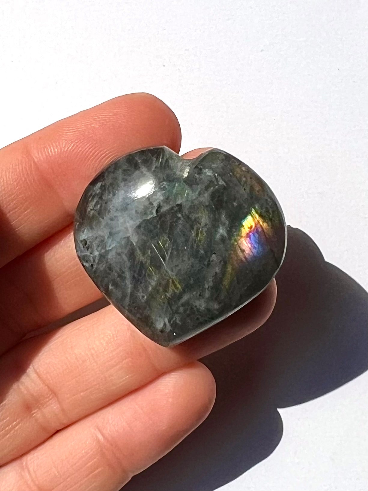 Cœur en Labradorite 8