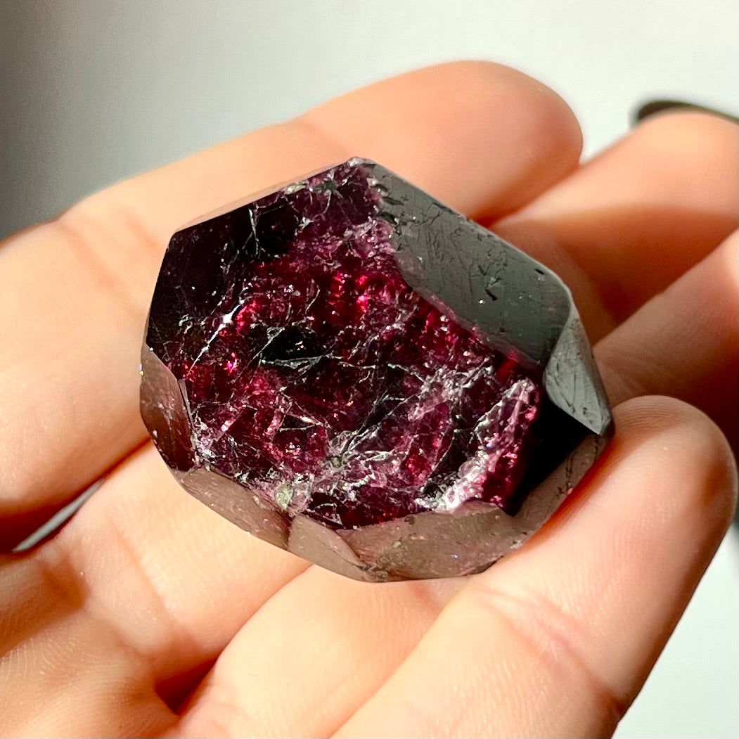 Polyèdre de Grenat Rhodolite 10