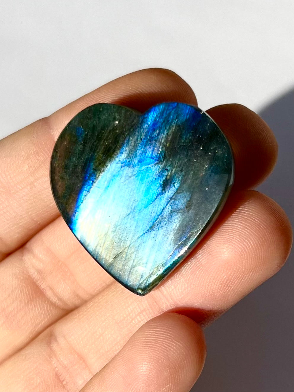 Cœur en Labradorite 8