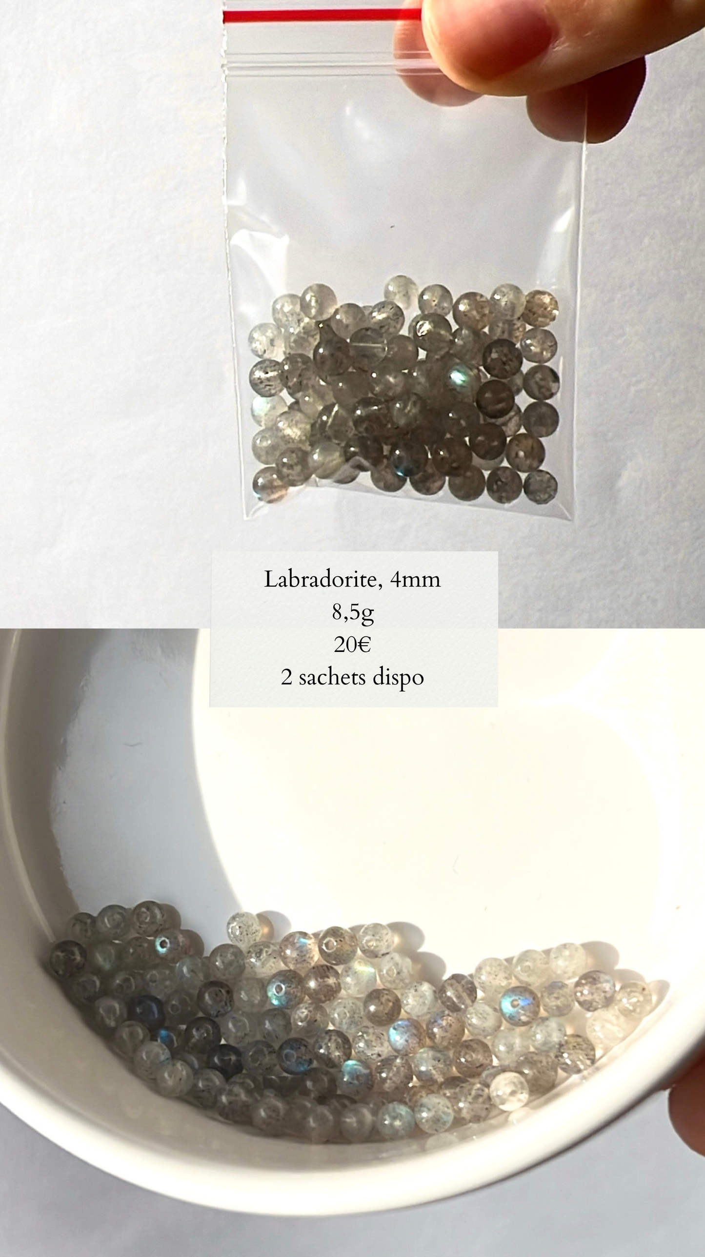 Perles Labradorite 4mm