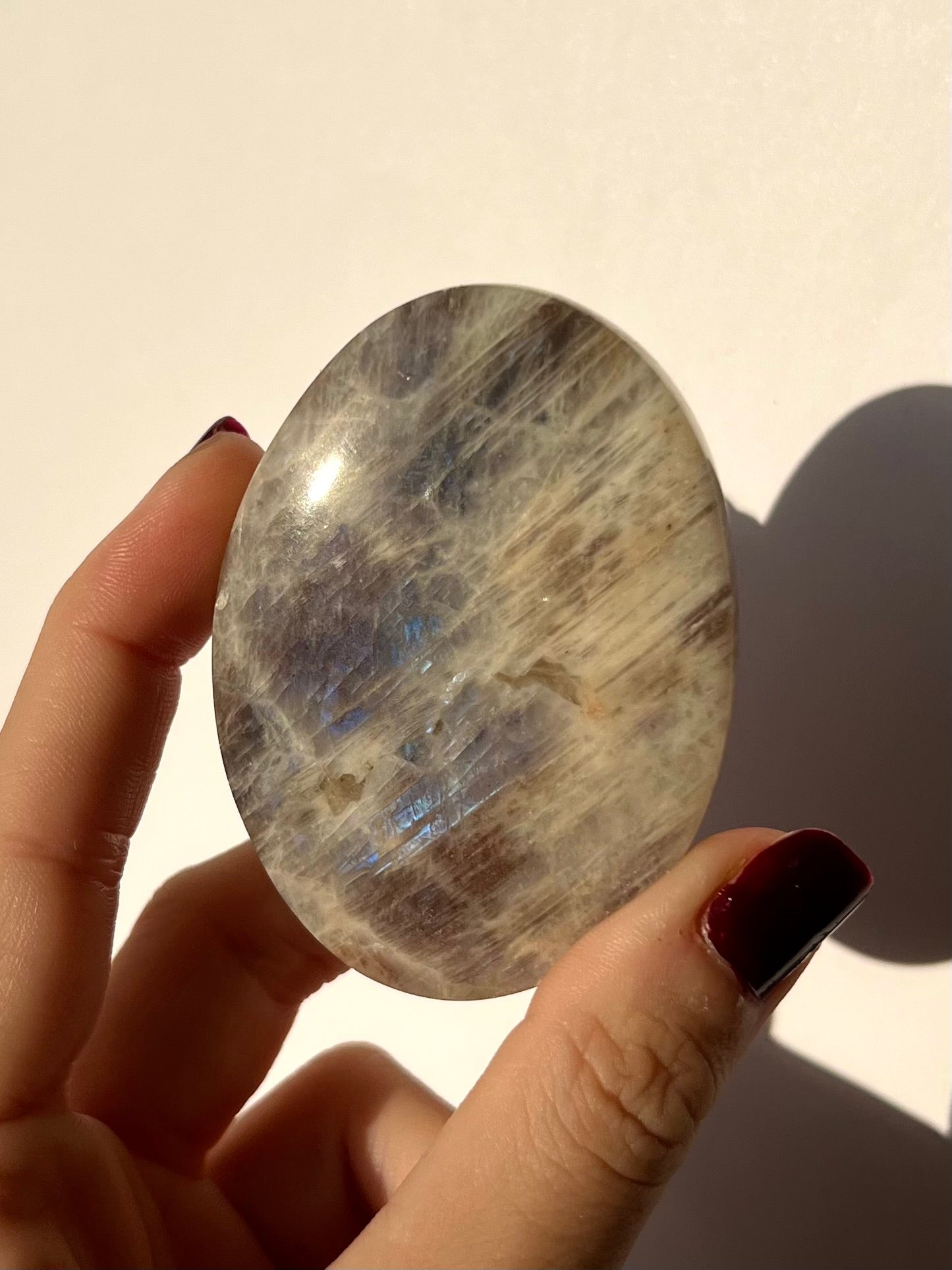 Galet de Pierre de Lune bleutée 5