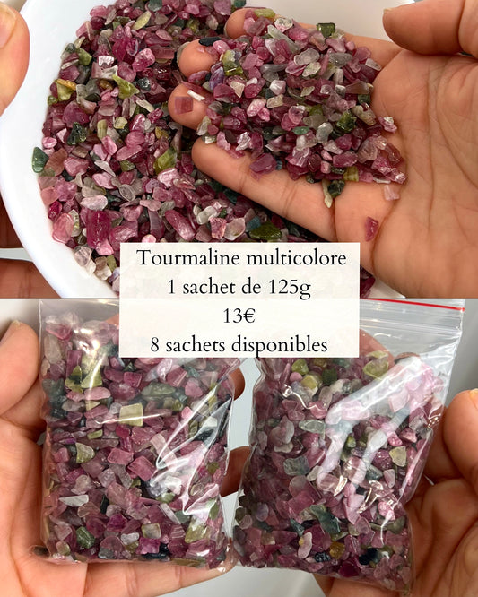 Chips de Tourmaline multicolore
