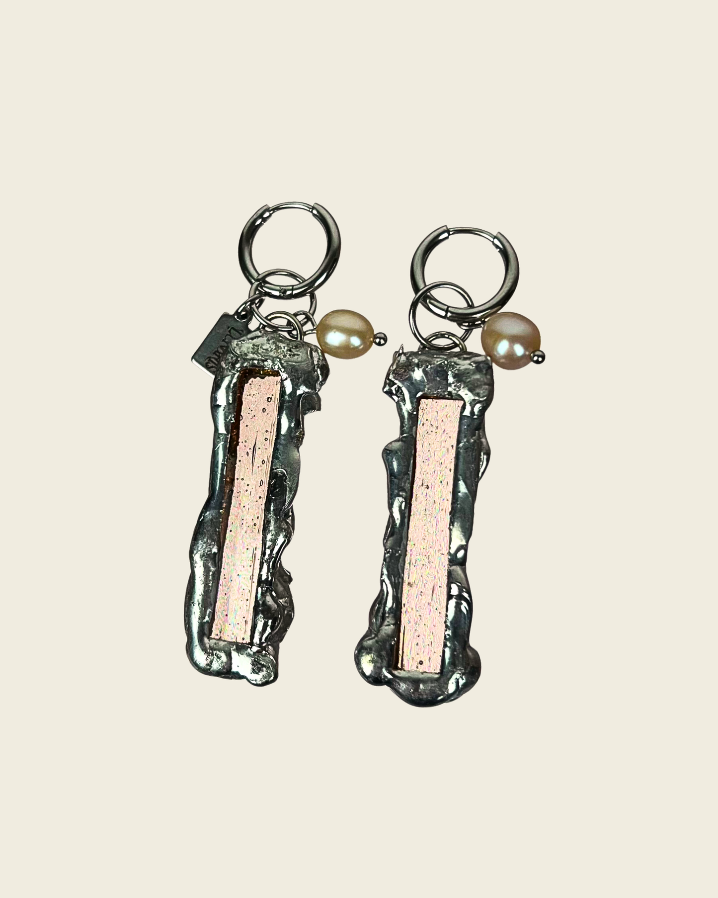 Boucles d'oreilles Colombe | Collection  2. Lunaris Bijoux x Lunaris Vitraux