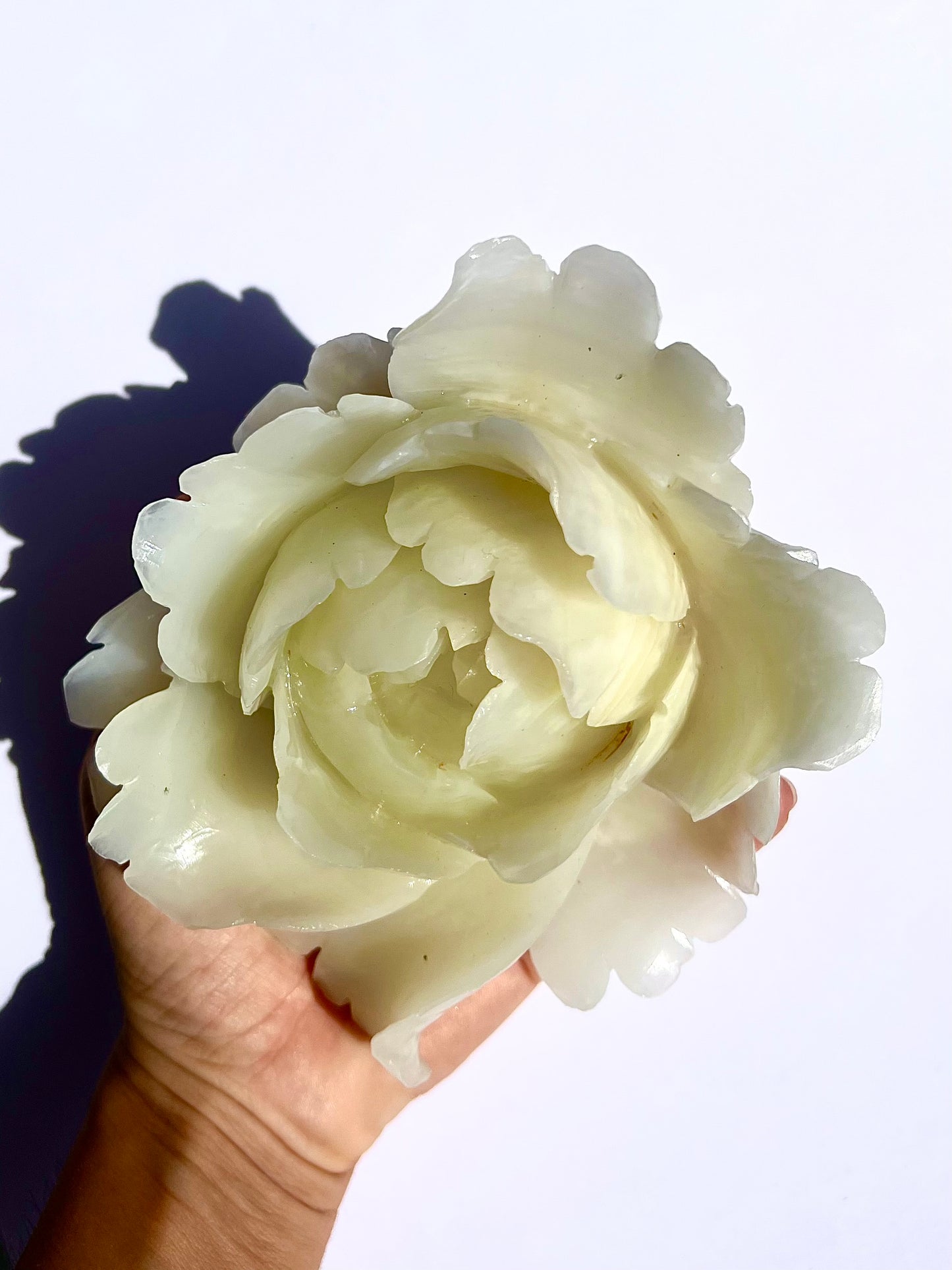 Fleur en Jade vert