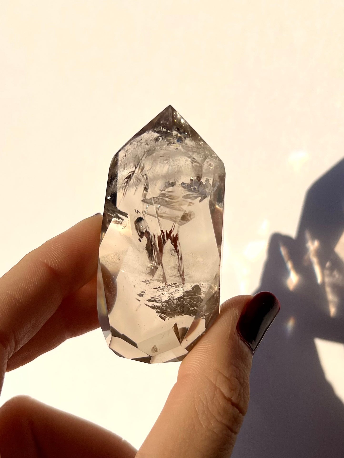 Forme libre facettée Quartz fumé 11