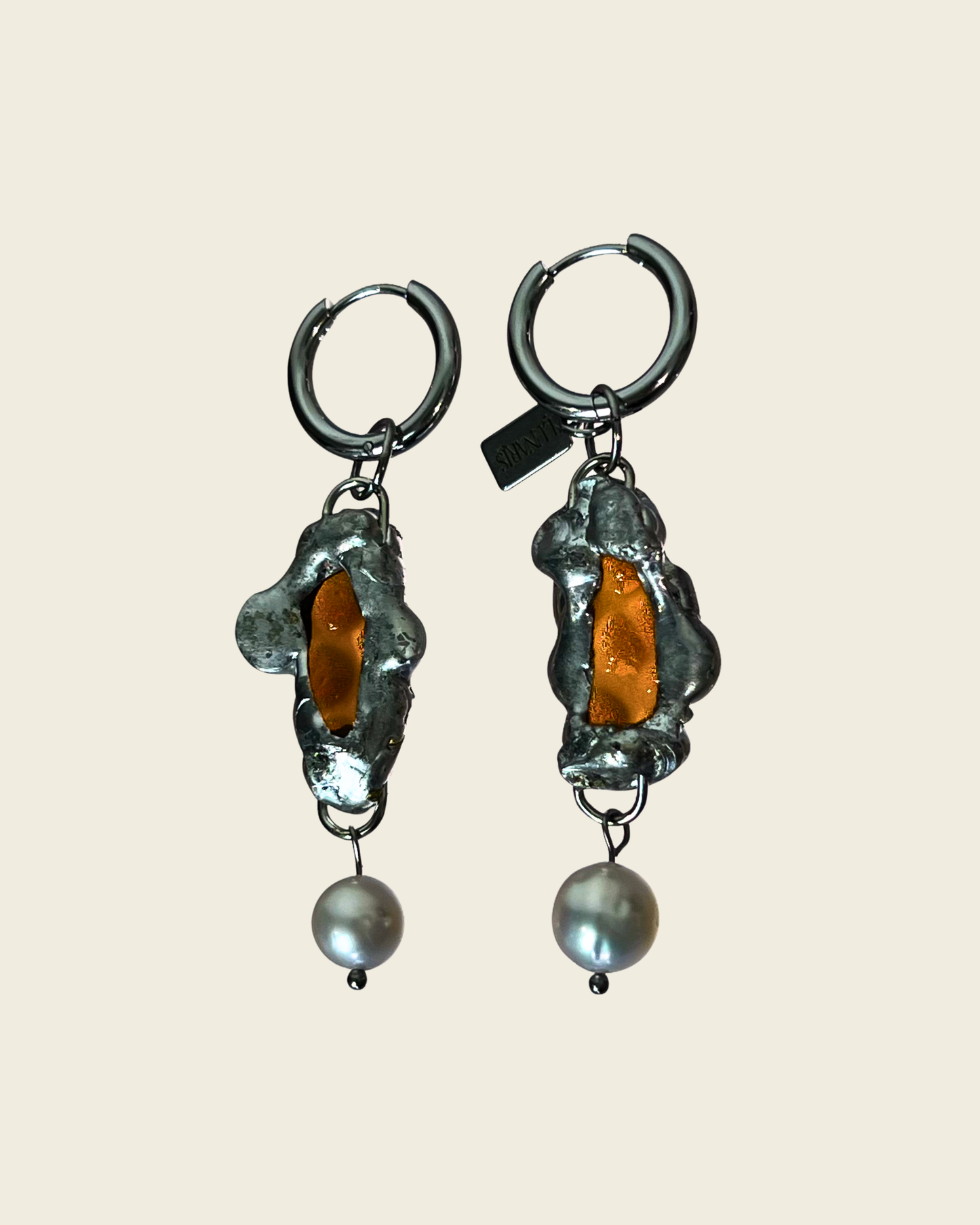 Boucles d'oreilles Diane | Collection Lunaris Bijoux x Lunaris Vitraux
