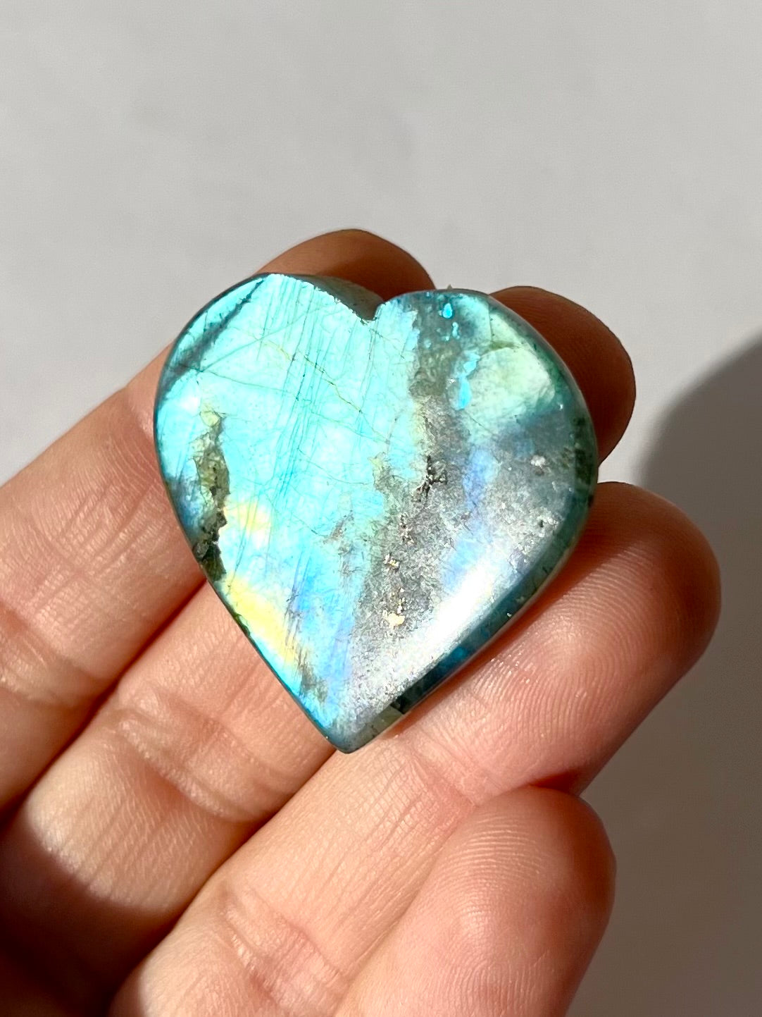 Cœur en Labradorite 2