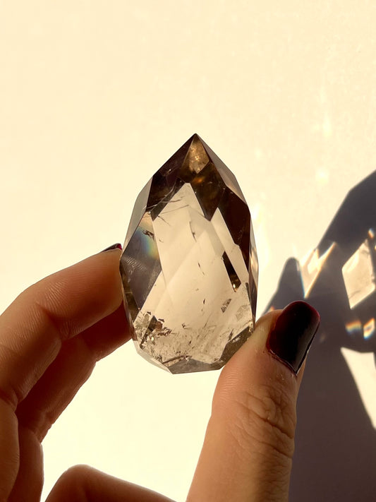 Forme libre facettée Quartz fumé 6