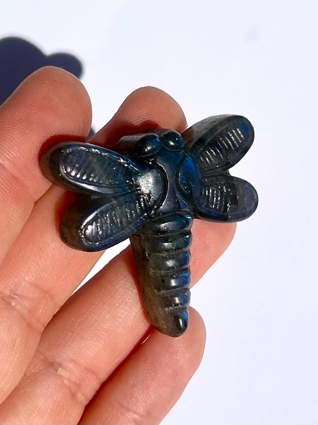 Libellule en Labradorite 3