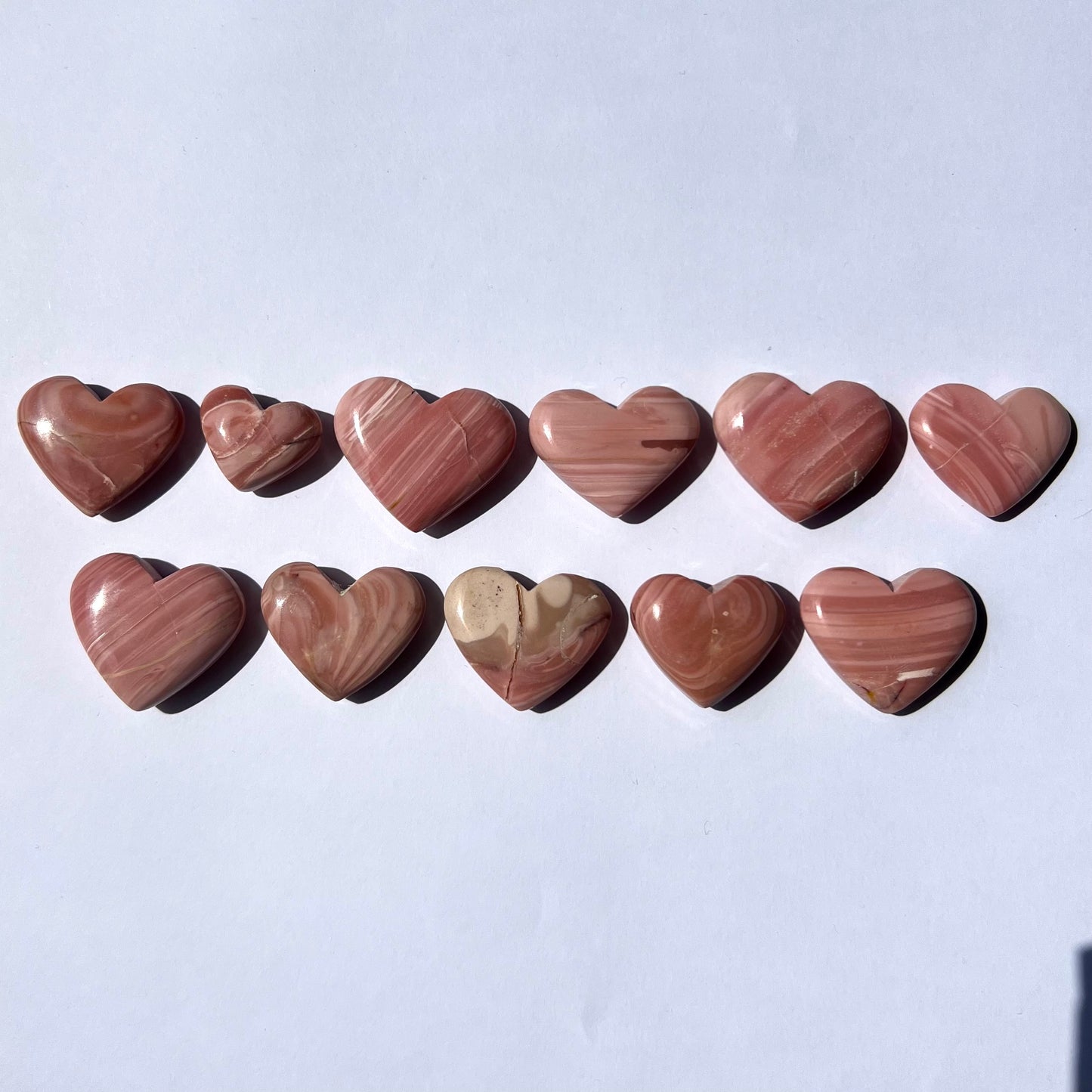 Cœur en Opale rose au choix (1 à 11)