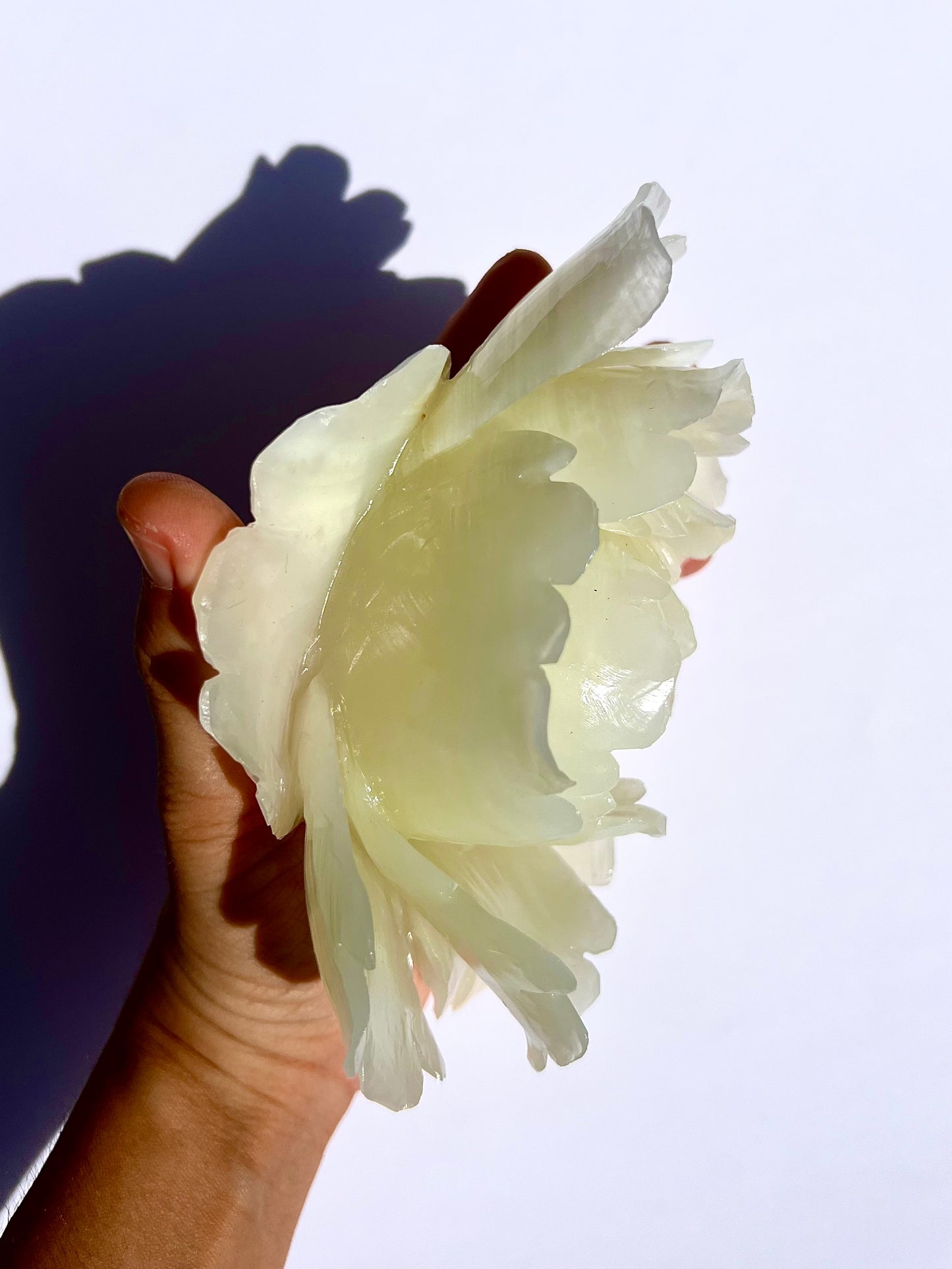 Fleur en Jade vert