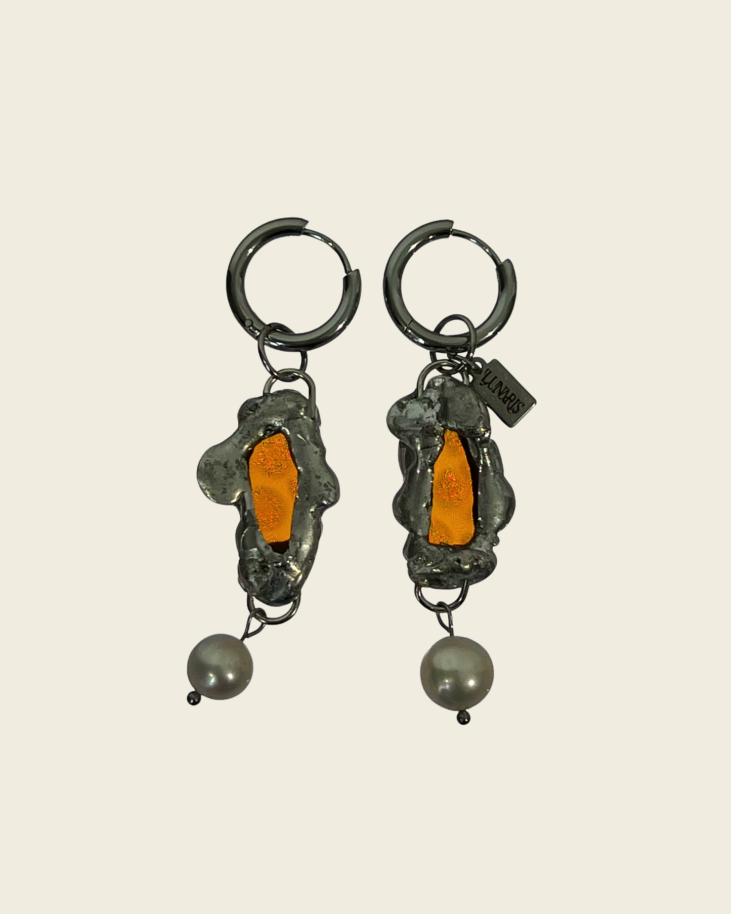 Boucles d'oreilles Diane | Collection Lunaris Bijoux x Lunaris Vitraux