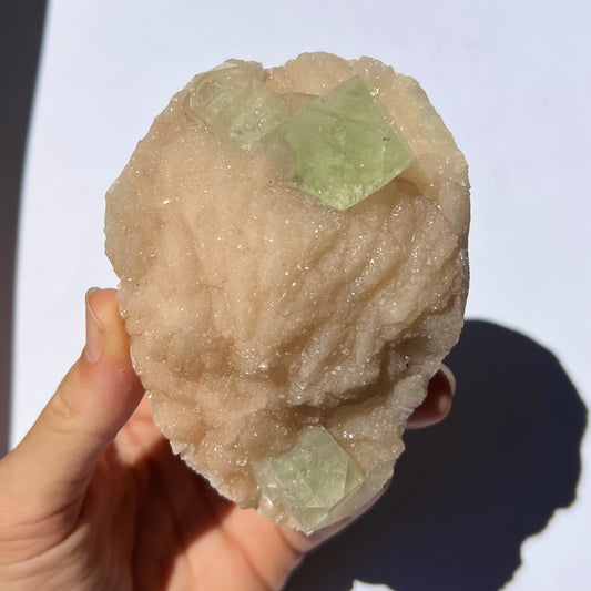 Forme libre Apophyllite et Stilbite 3