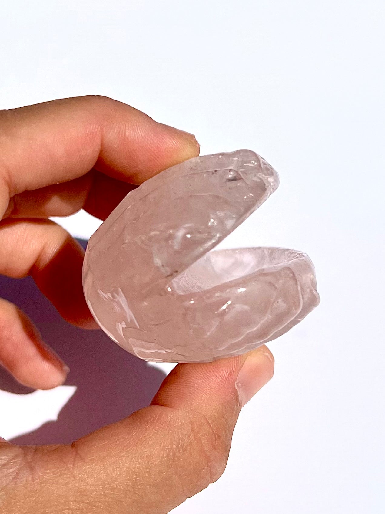 Coquillage en Quartz rose 2