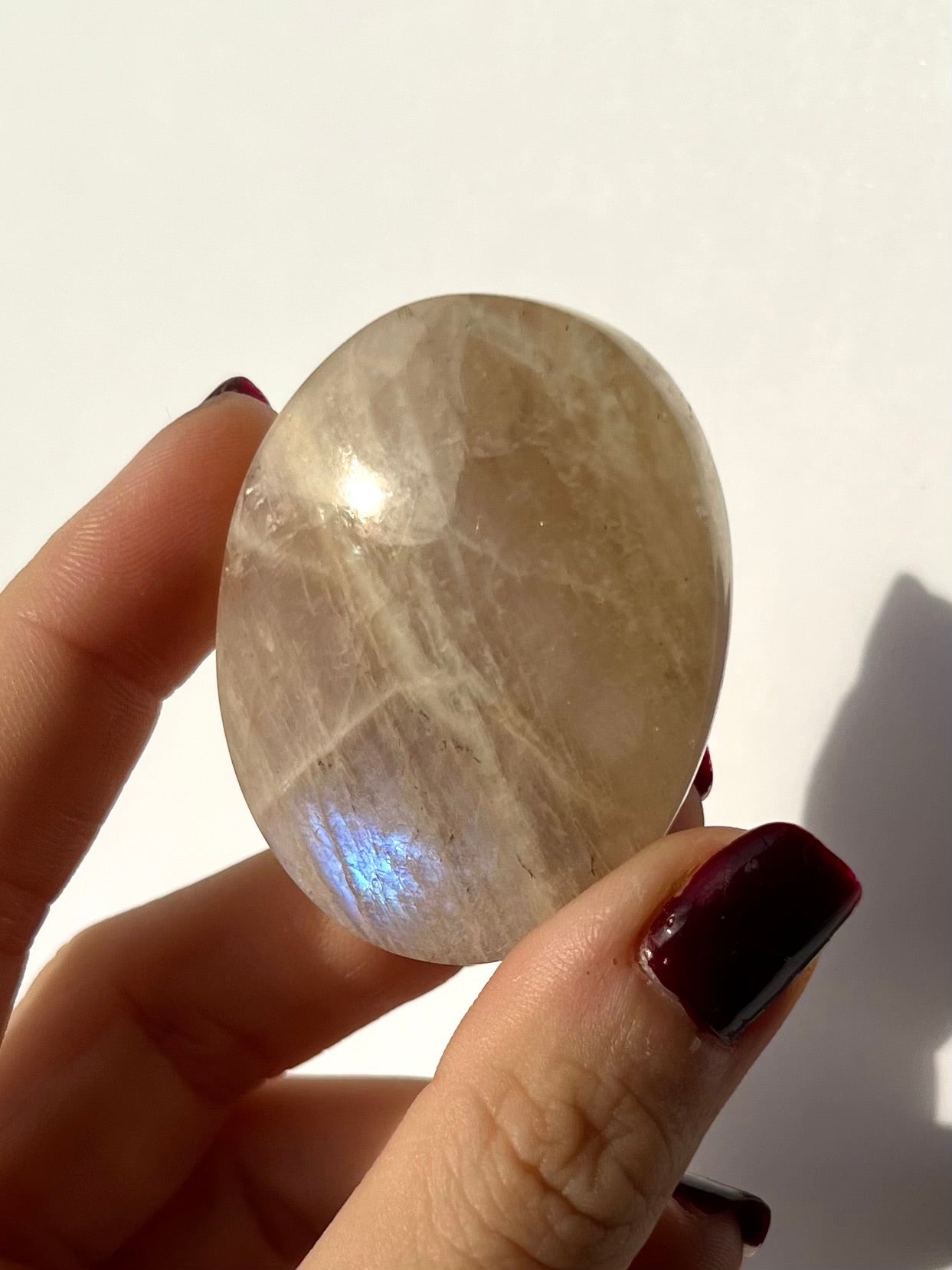 Galet de Pierre de Lune bleutée 10