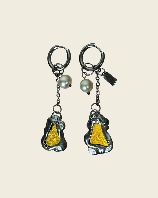 Boucles d'oreilles Laure | Collection Lunaris Bijoux x Lunaris Vitraux