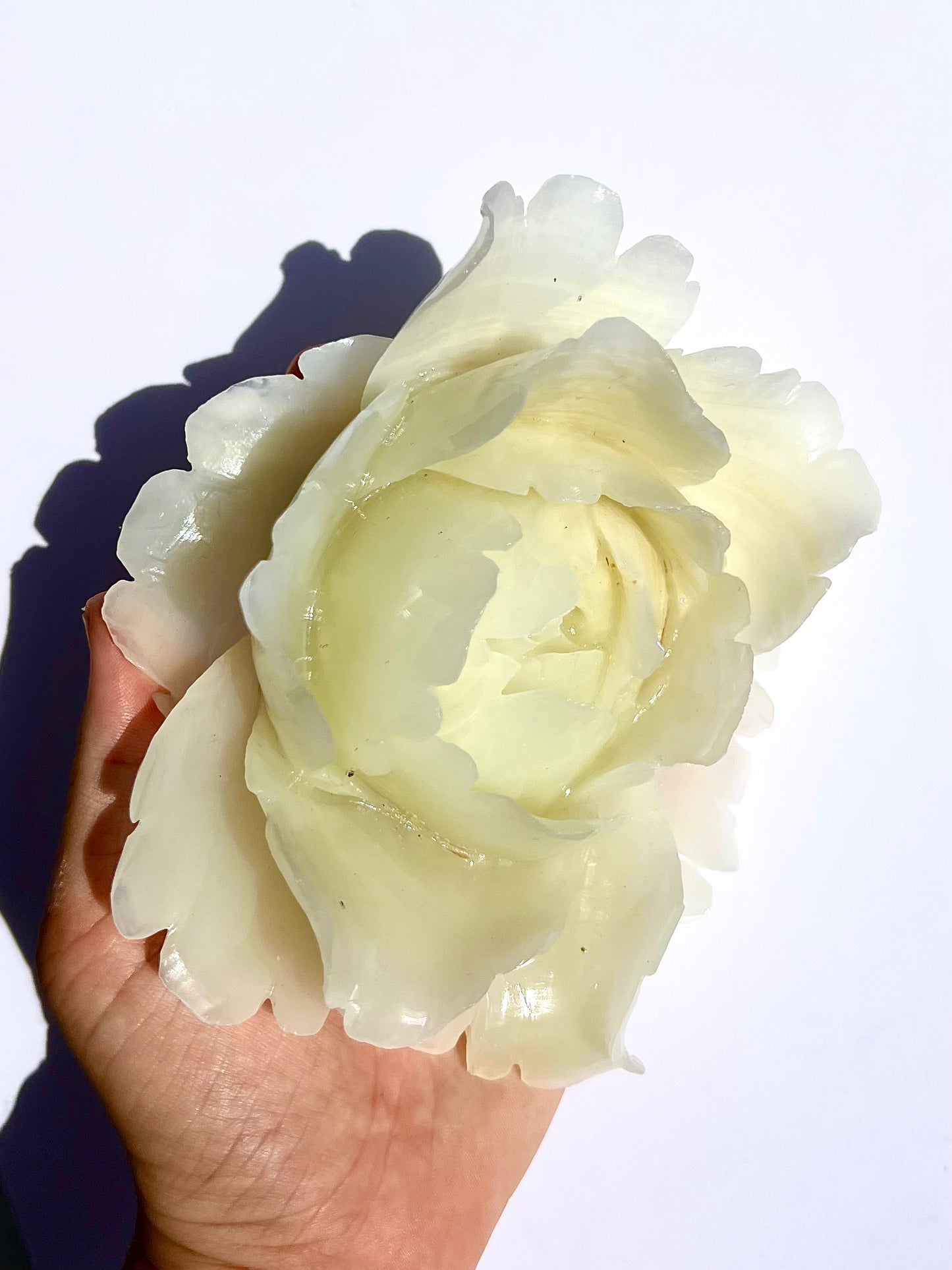 Fleur en Jade vert