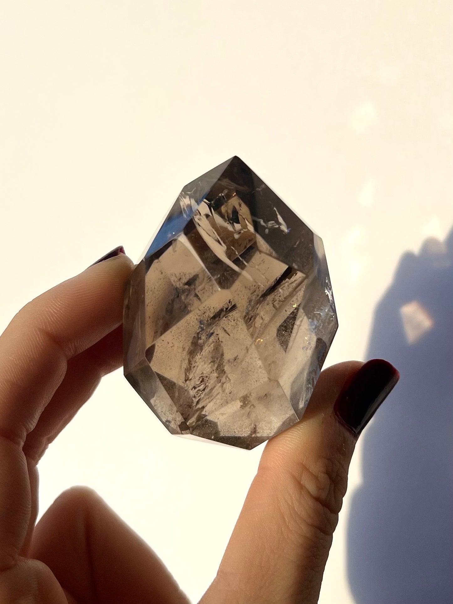 Forme libre facettée Quartz fumé 2