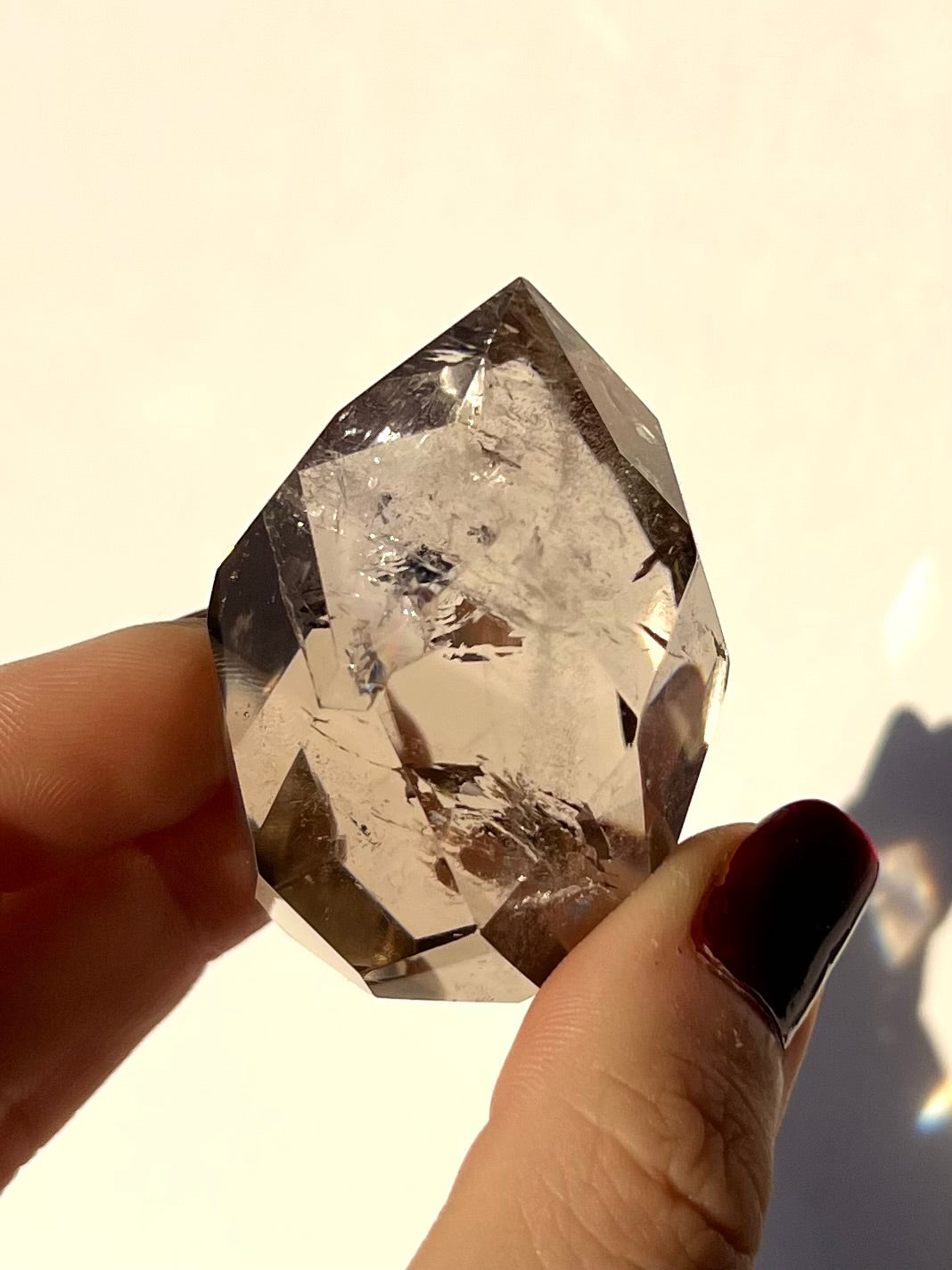 Forme libre facettée Quartz fumé 4