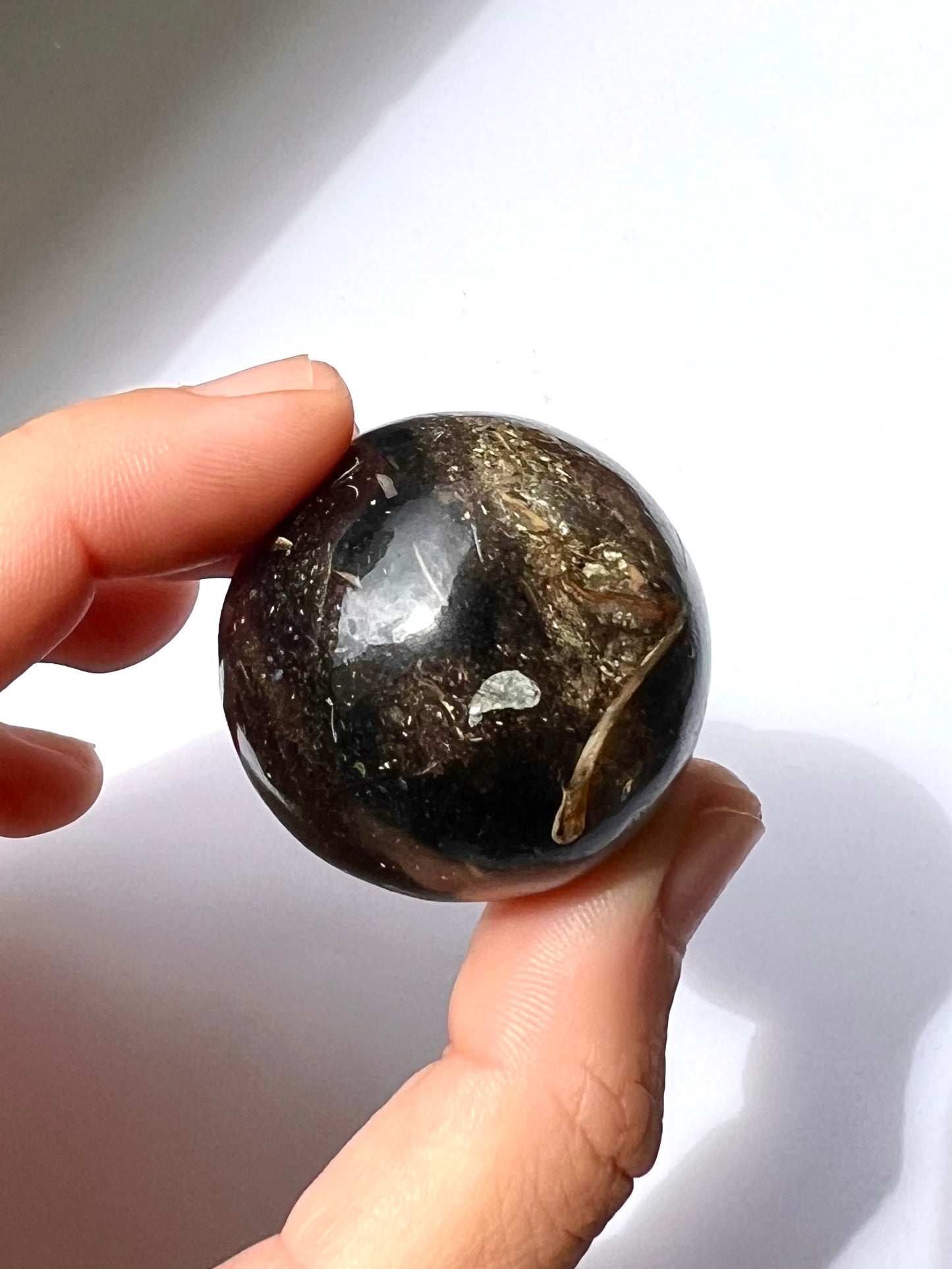 Sphère en Agate fossile Turitelle 1