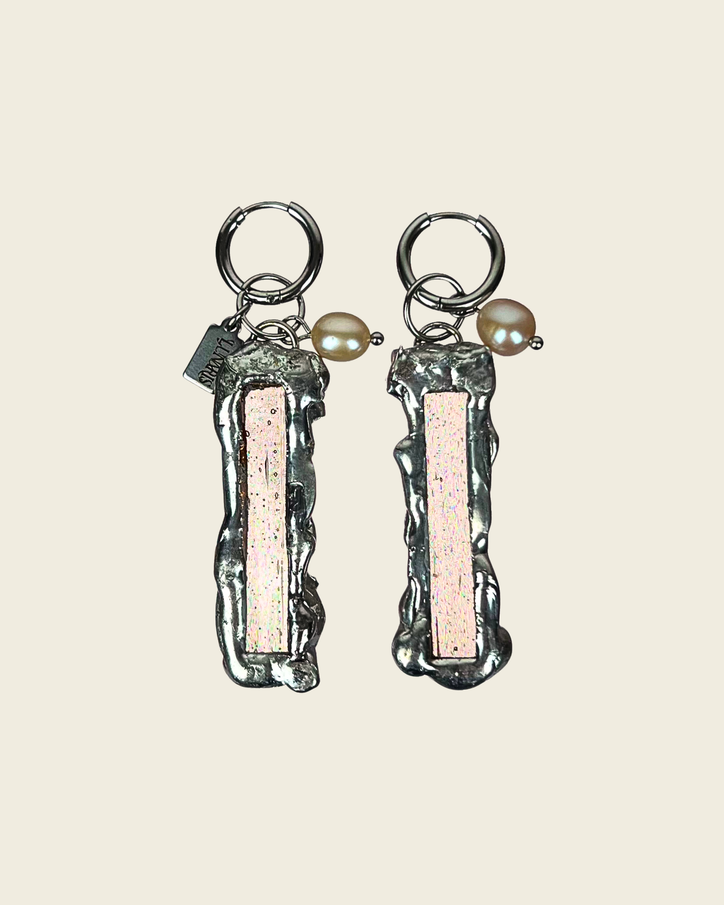 Boucles d'oreilles Colombe | Collection  2. Lunaris Bijoux x Lunaris Vitraux