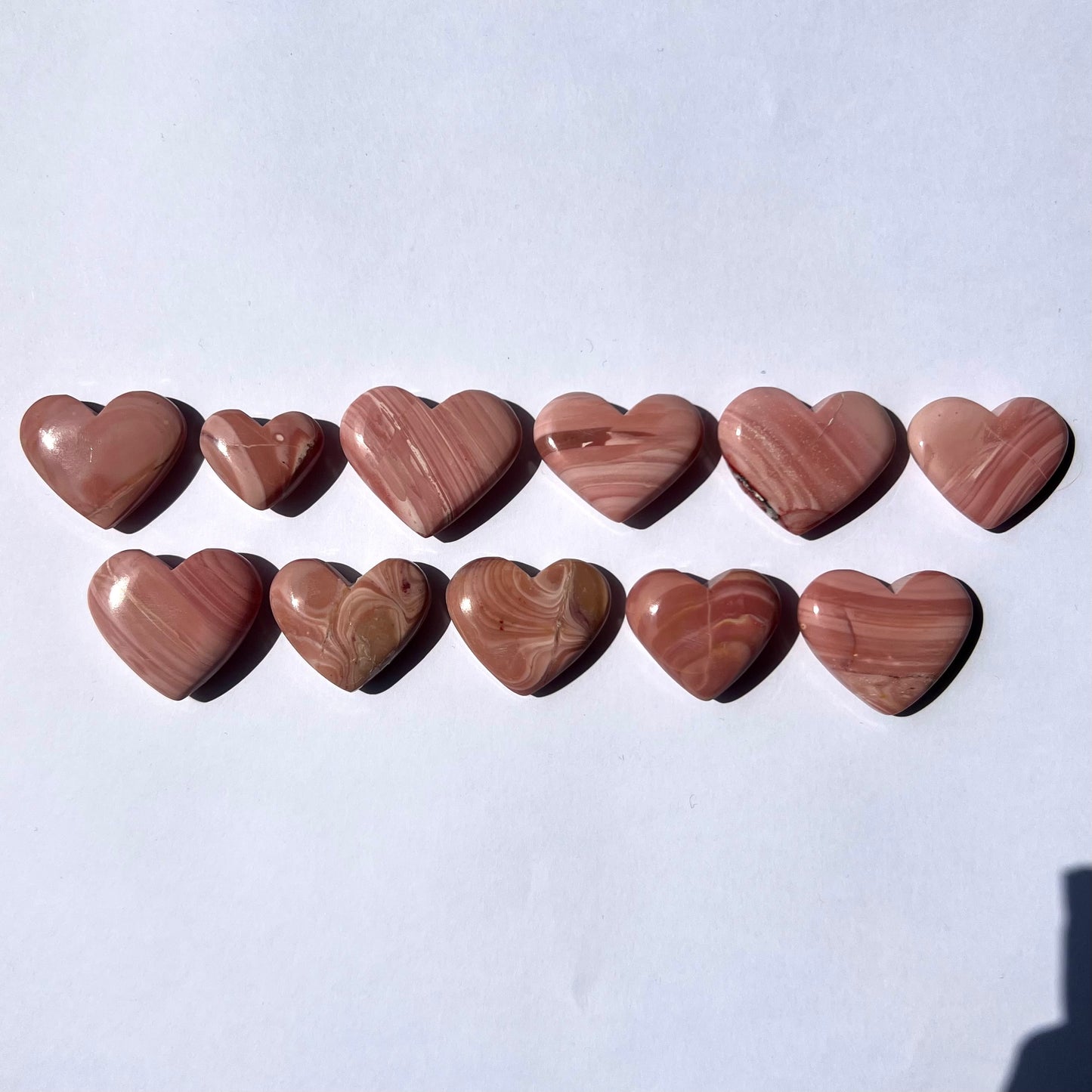 Cœur en Opale rose au choix (1 à 11)