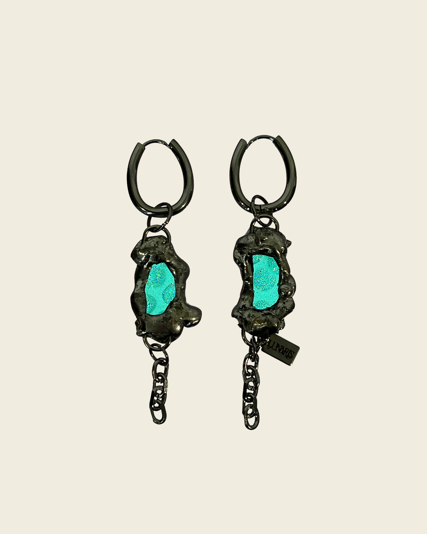 Boucles d'oreilles Félix | Collection Lunaris Bijoux x Lunaris Vitraux