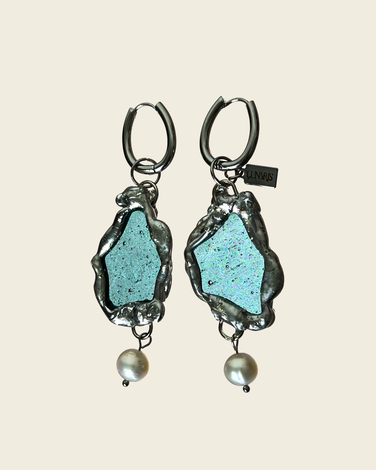 Boucles d'oreilles Flavie | Collection Lunaris Bijoux x Lunaris Vitraux