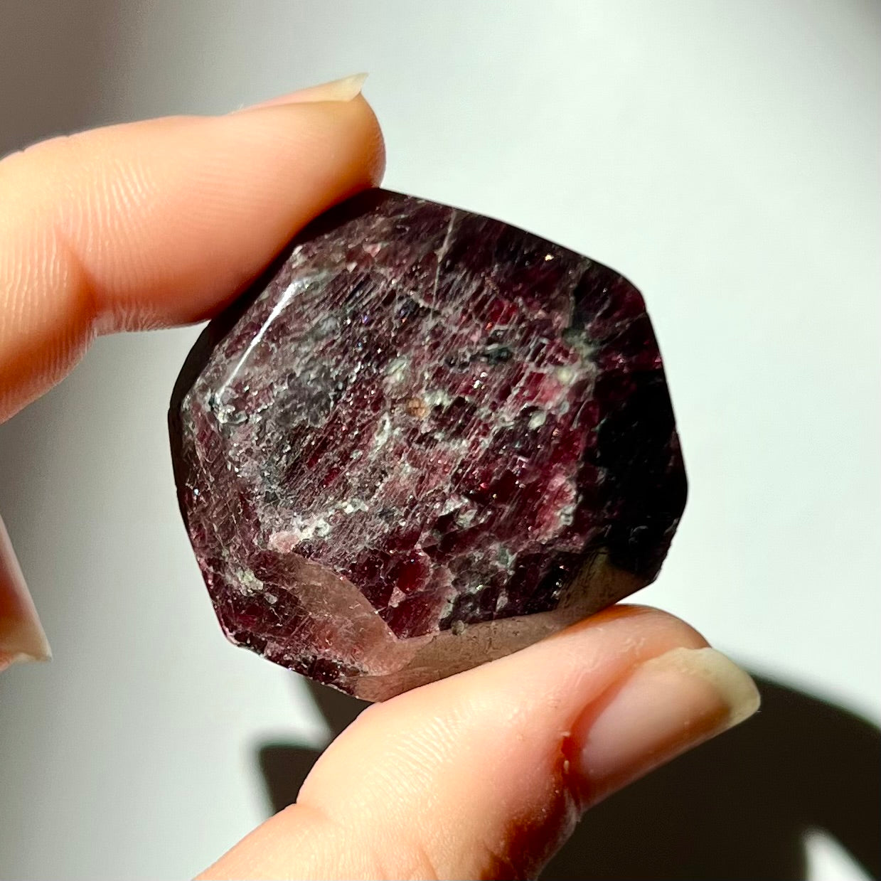 Polyèdre de Grenat Rhodolite 8