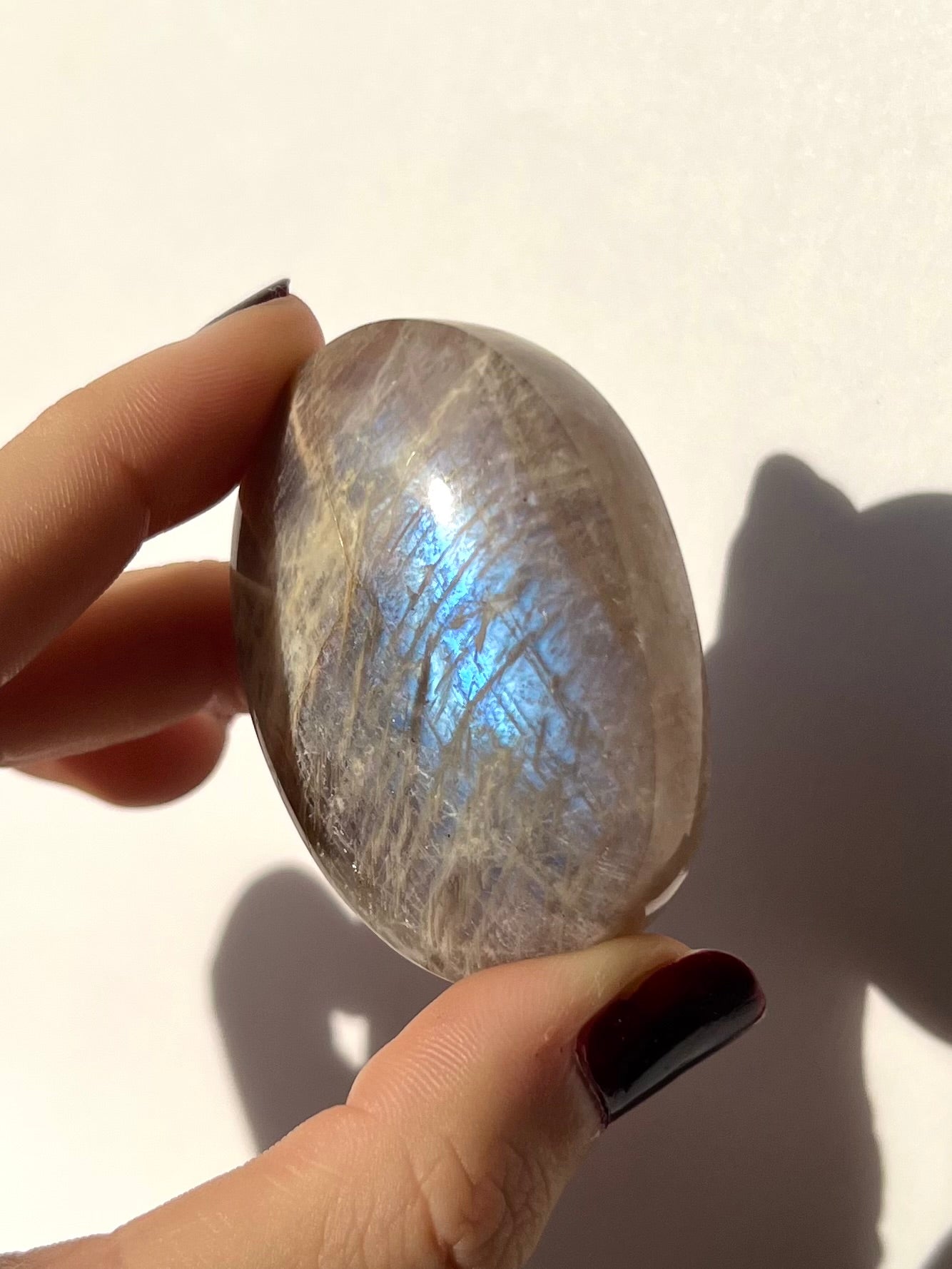 Galet de Pierre de Lune bleutée 13