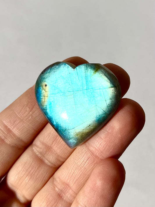 Cœur en Labradorite 2