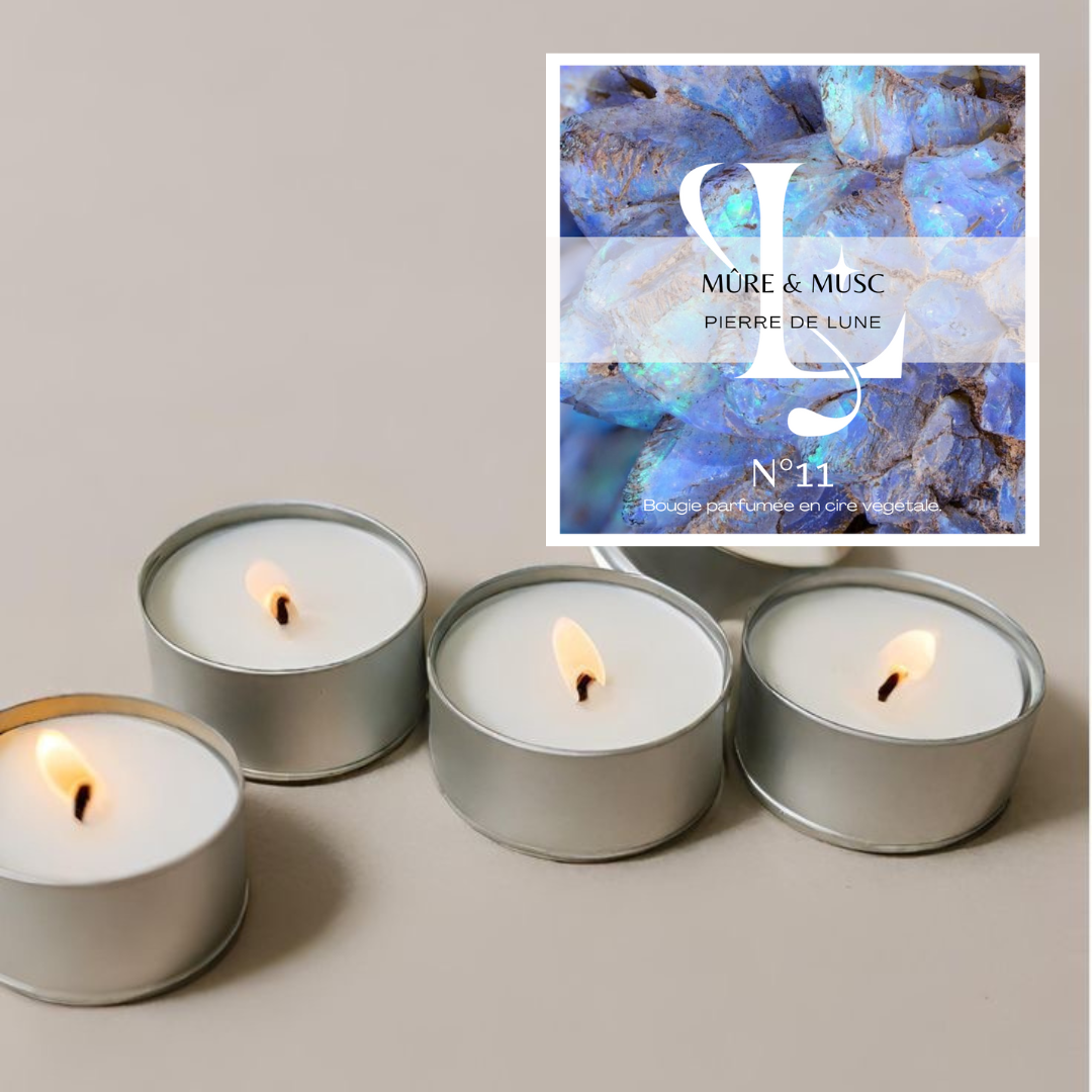 Bougie N°11 Mûre et Musc / Pierre de Lune