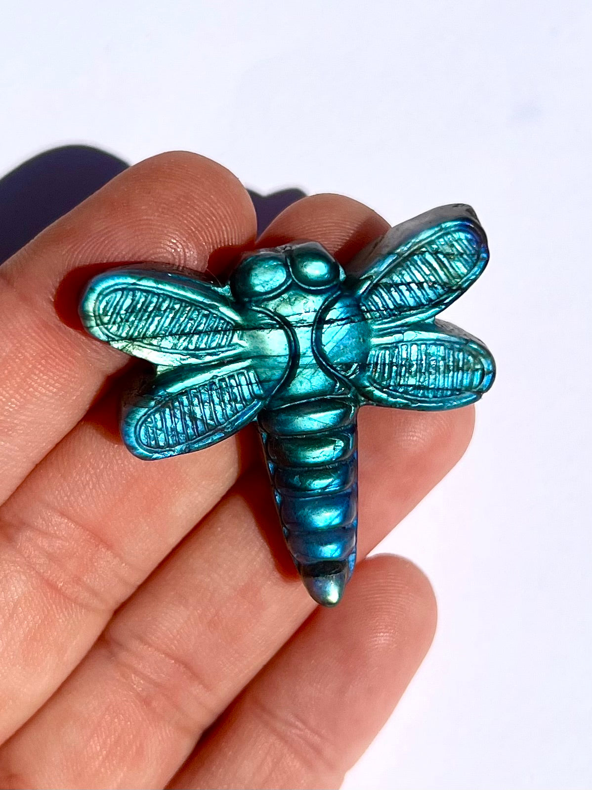 Libellule en Labradorite 1