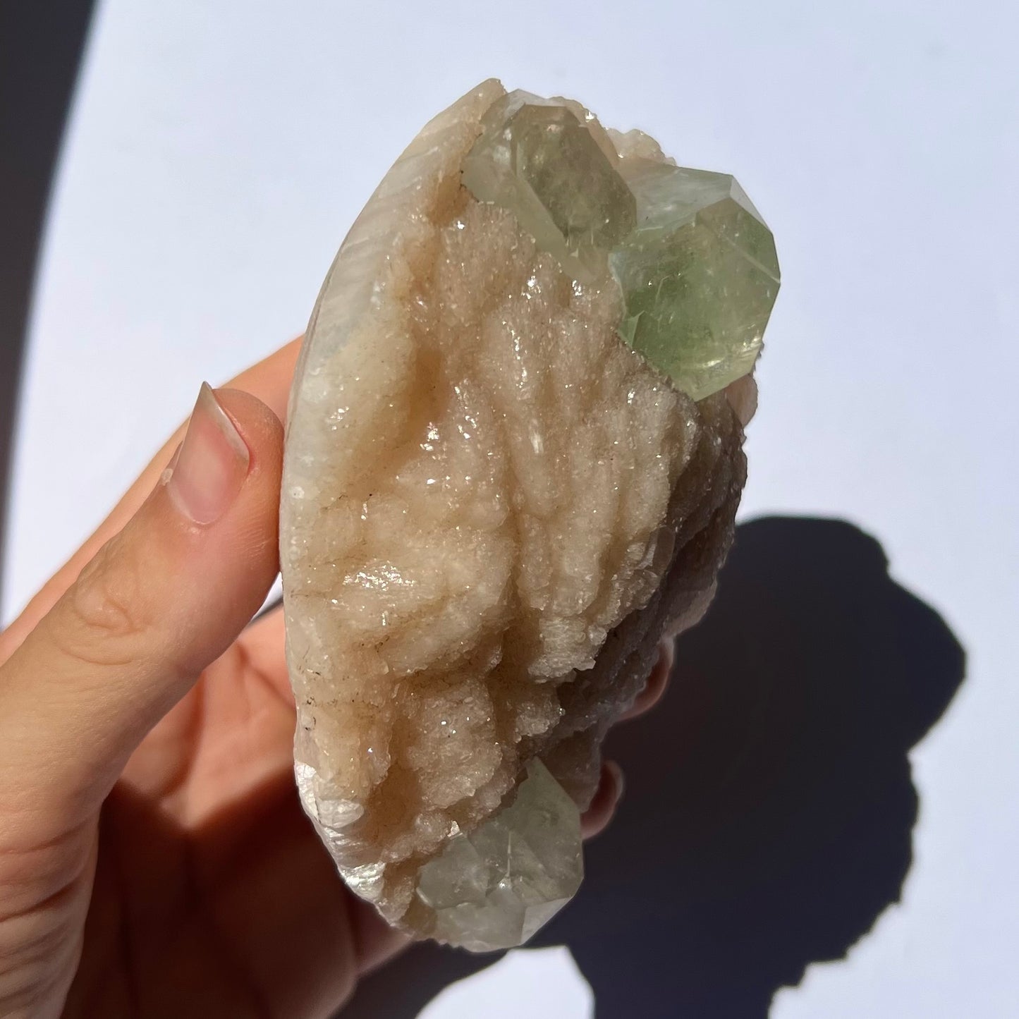 Forme libre Apophyllite et Stilbite 3