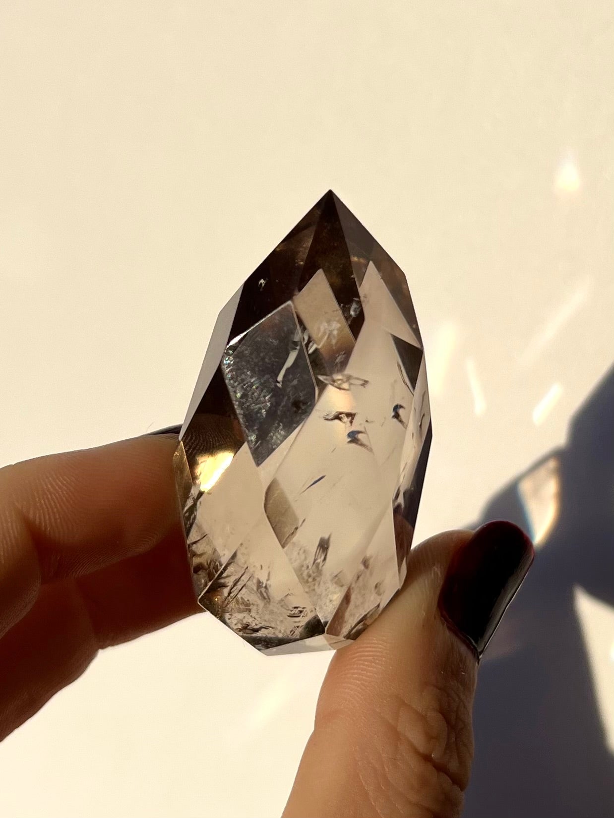 Forme libre facettée Quartz fumé 6