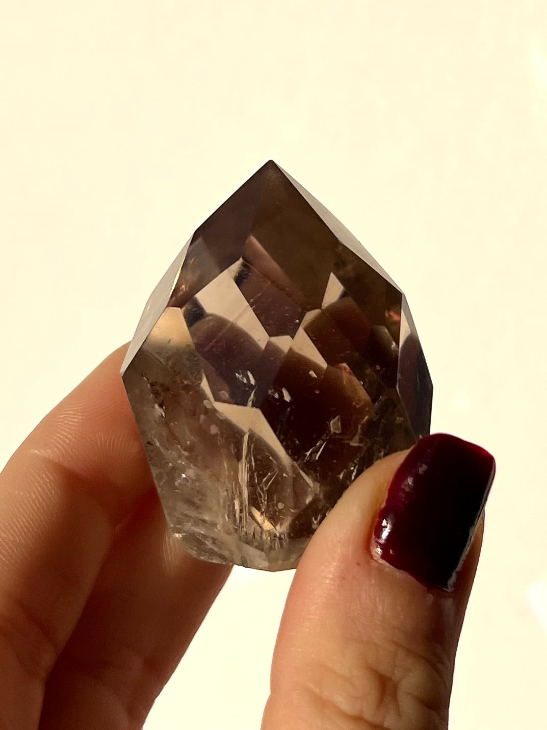 Forme libre facettée Quartz fumé 5