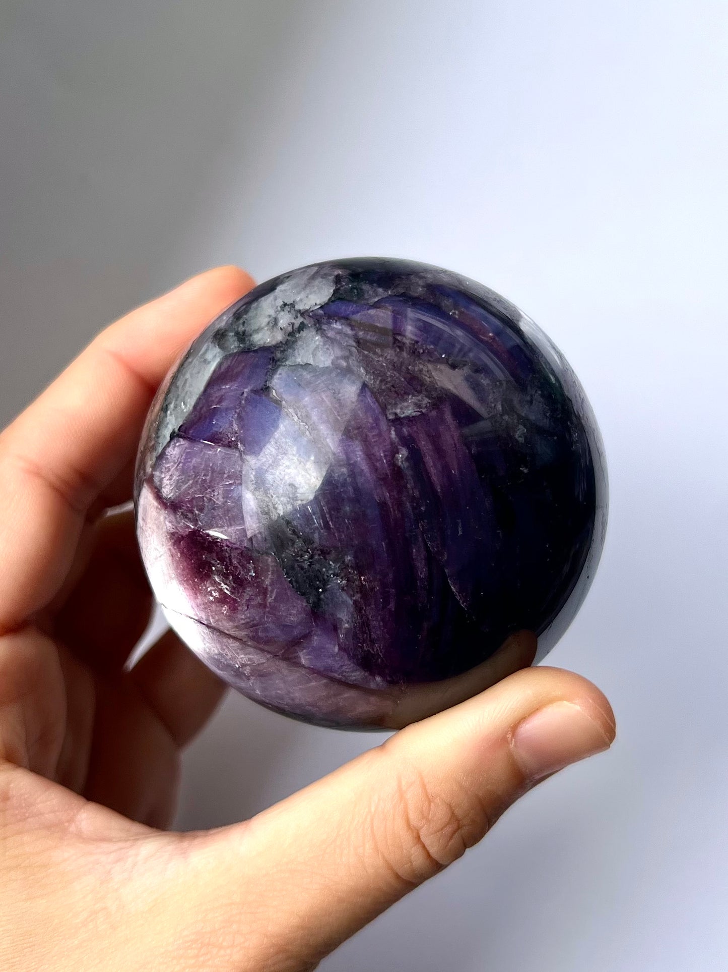 Sphère de Lépidolite gemme 1