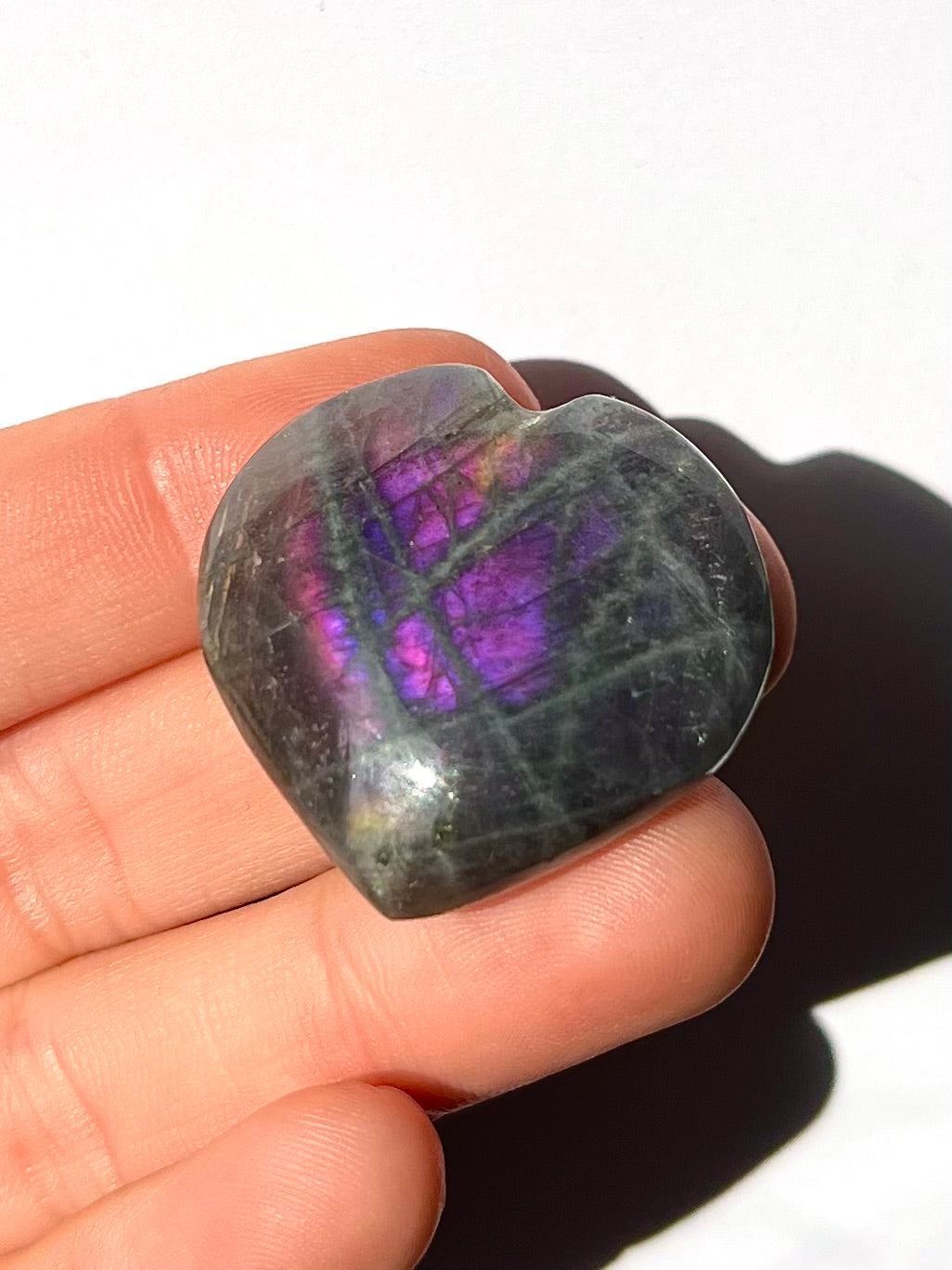 Cœur en Labradorite 8