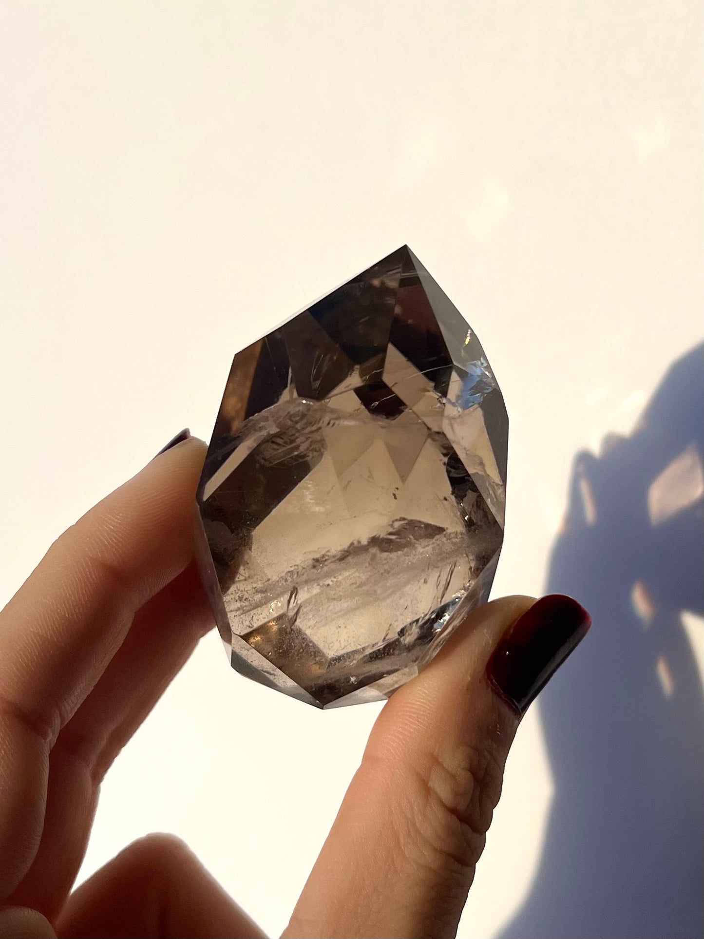 Forme libre facettée Quartz fumé 2