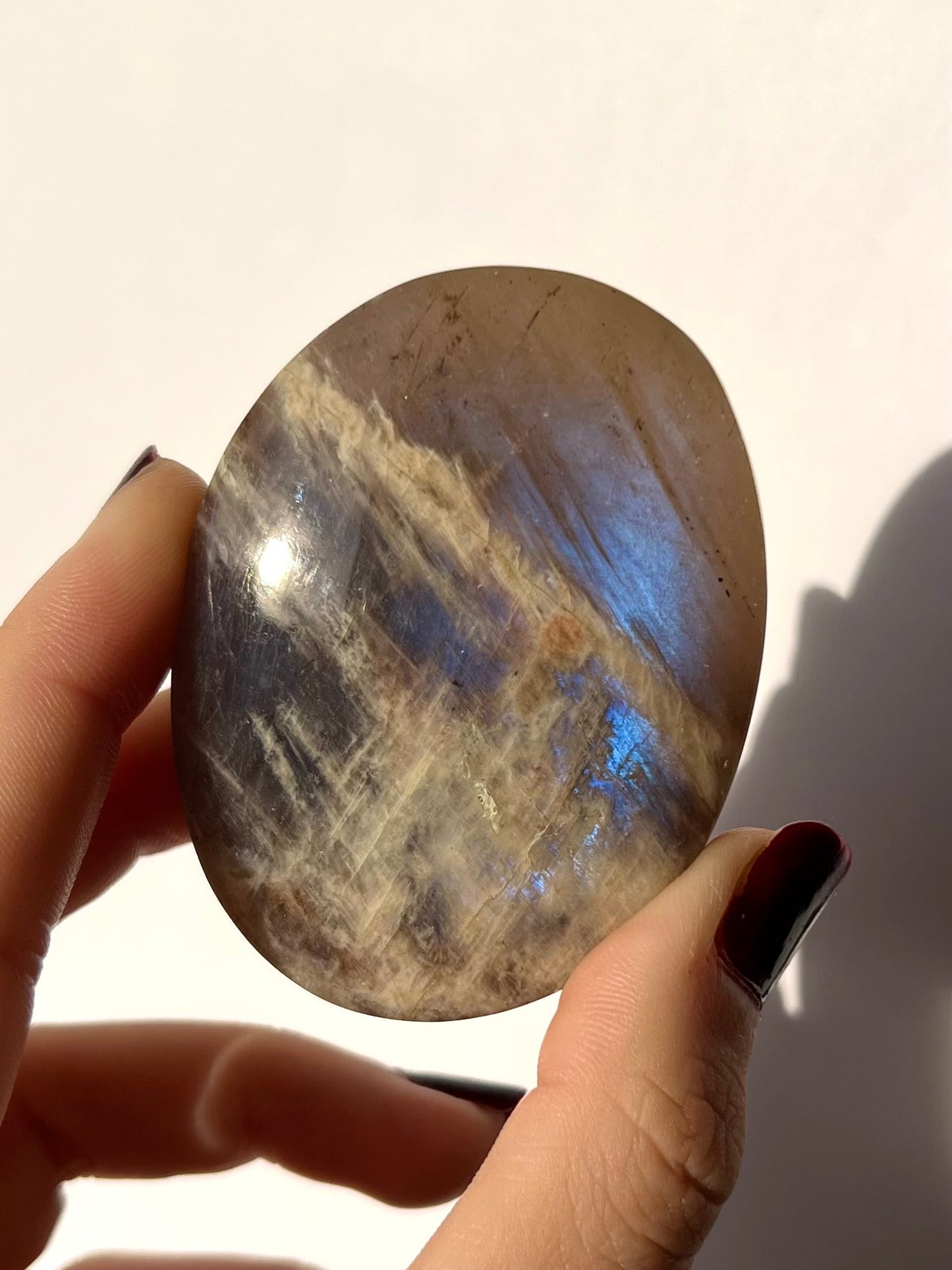 Galet de Pierre de Lune bleutée 6