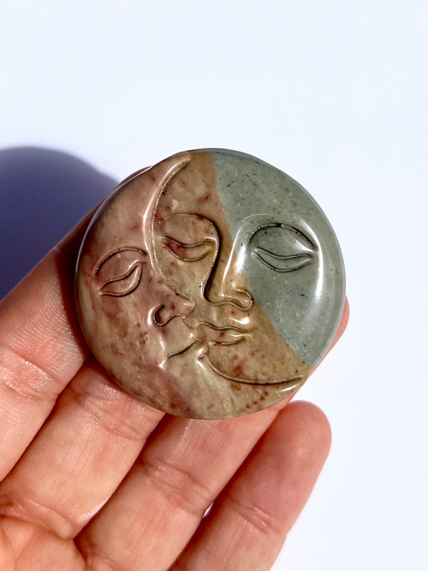 Sculpture Lune et Soleil en Agate Alashan 2