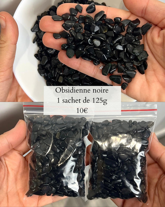 Chips en Obsidienne noire