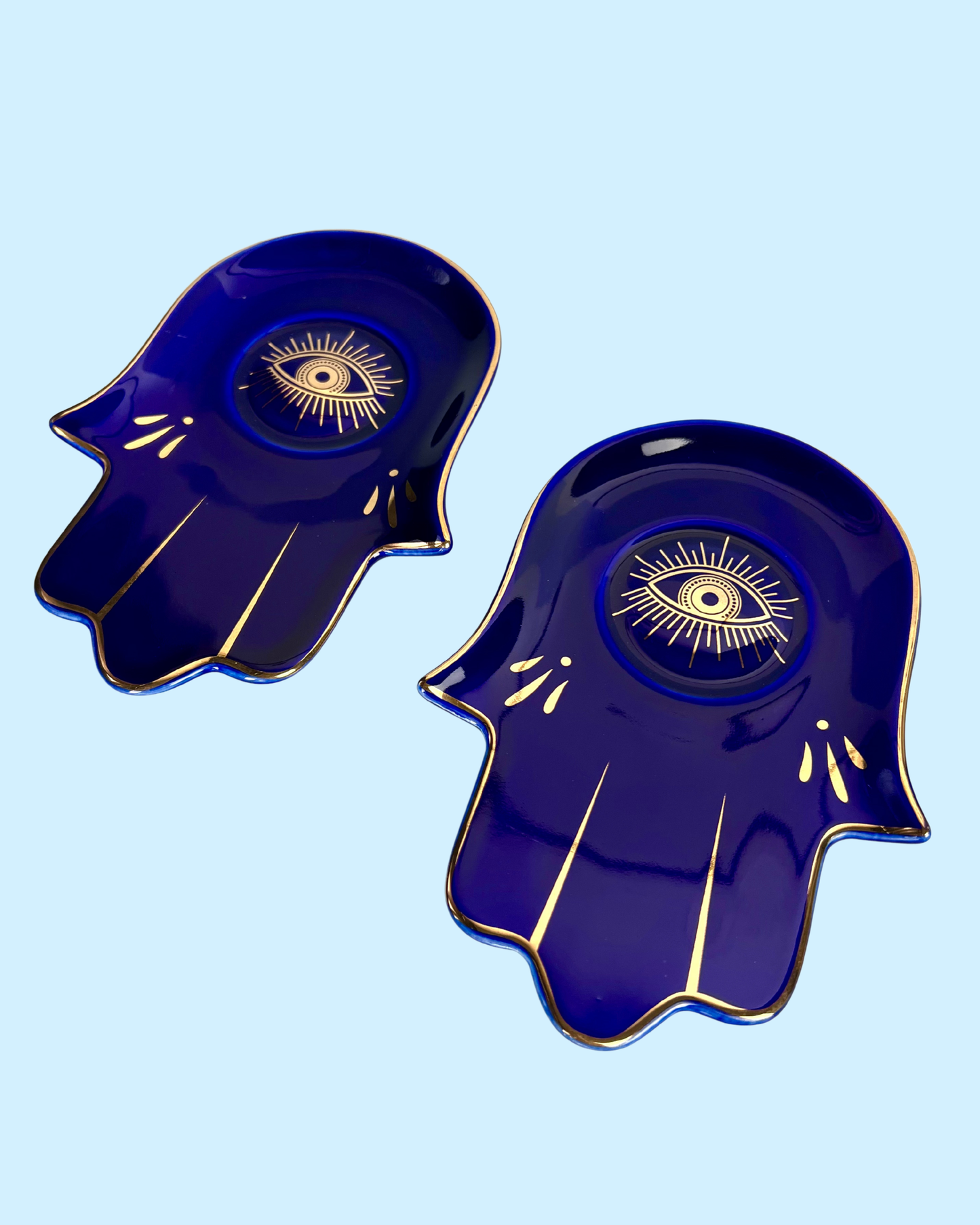 Coupelle Nazar et main de Fatma bleue | Collection Nazar