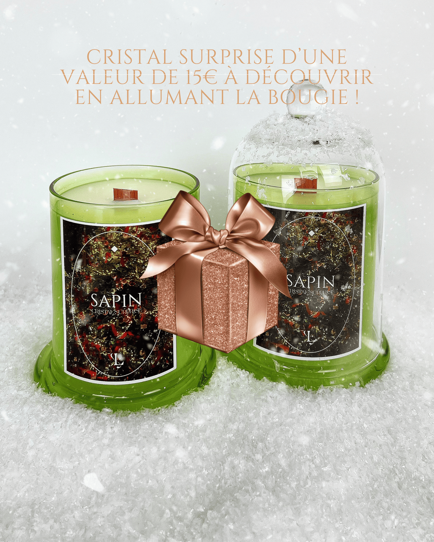 Bougie Sapin | Cristal surprise | Collection de Noël