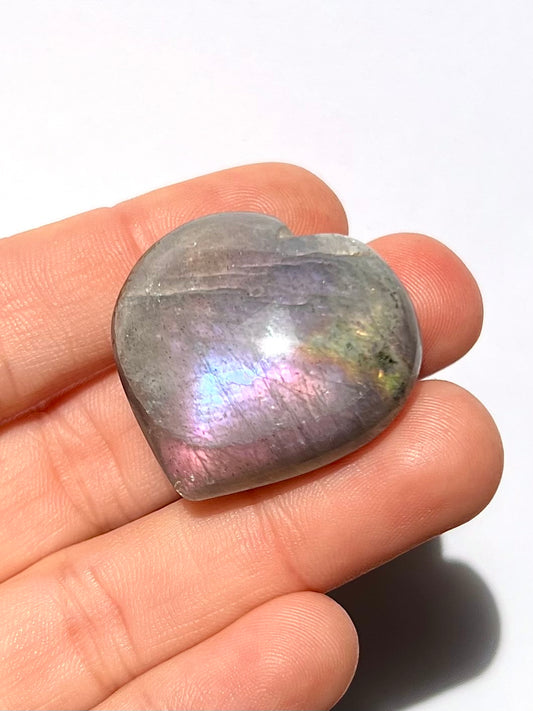 Cœur en Labradorite 13
