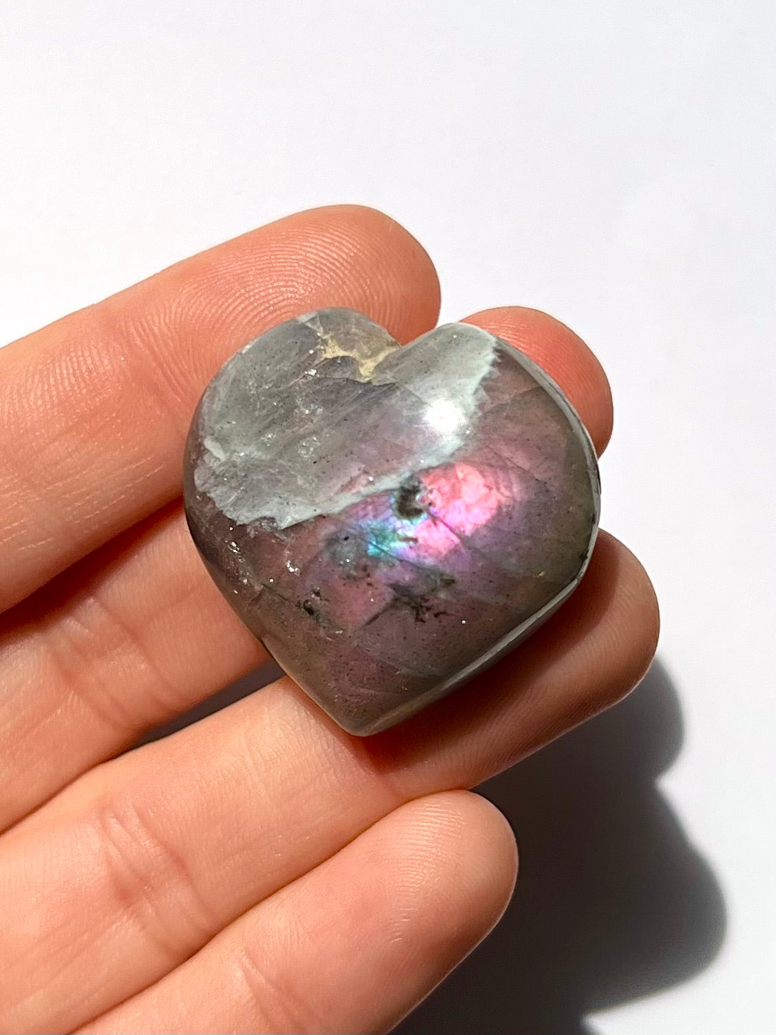 Cœur en Labradorite 13