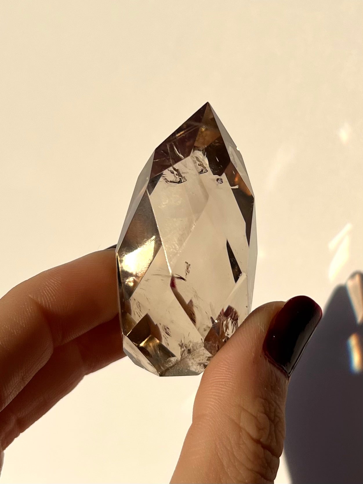 Forme libre facettée Quartz fumé 6