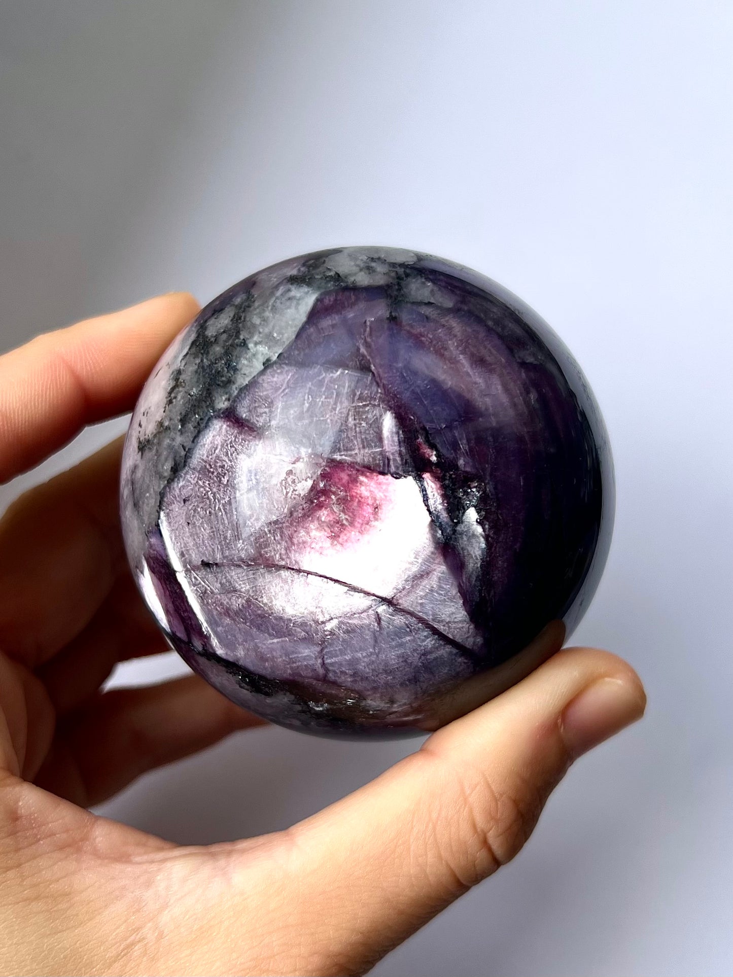 Sphère de Lépidolite gemme 1